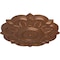 Ekena Millwork Deria Ceiling Medallion (Fits Canopies up to 6"), Hand-Painted Polished Copper, 20 1/4"OD x 1 1/2"P CM20DRPOS - alternate 4